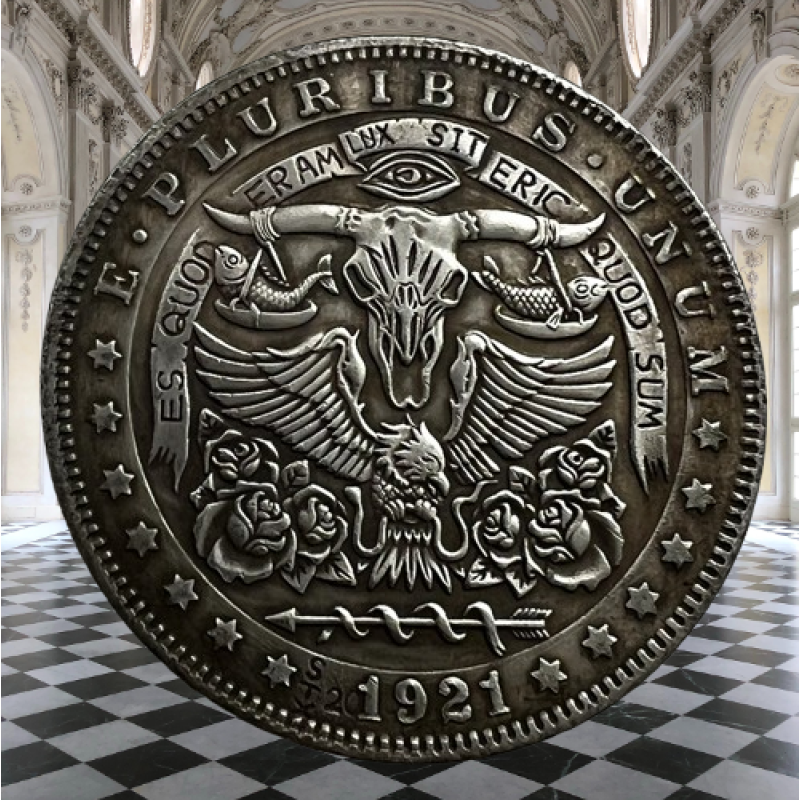 Сувенір монета долар США морган “Візьми контроль над своєю долею“. Hobo Coin American Morgan