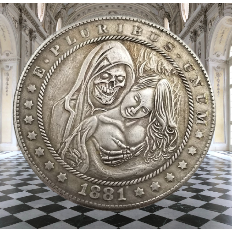 Сувенір монета долар СШАang 1881г “Моя назавжди“. Hobo Coin American Morgan