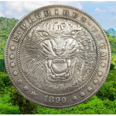 Сувенір монета долар СШАang 1890 г “Тигр“. Hobo Coin American Morgan