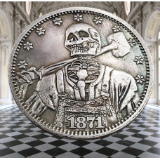 Сувенір монета долар США 1871р “Джон Генрі“. Hobo Coin American Morgan