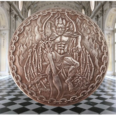 Сувенір монета долар США “Сатана на троні“. Hobo Coin American Morgan