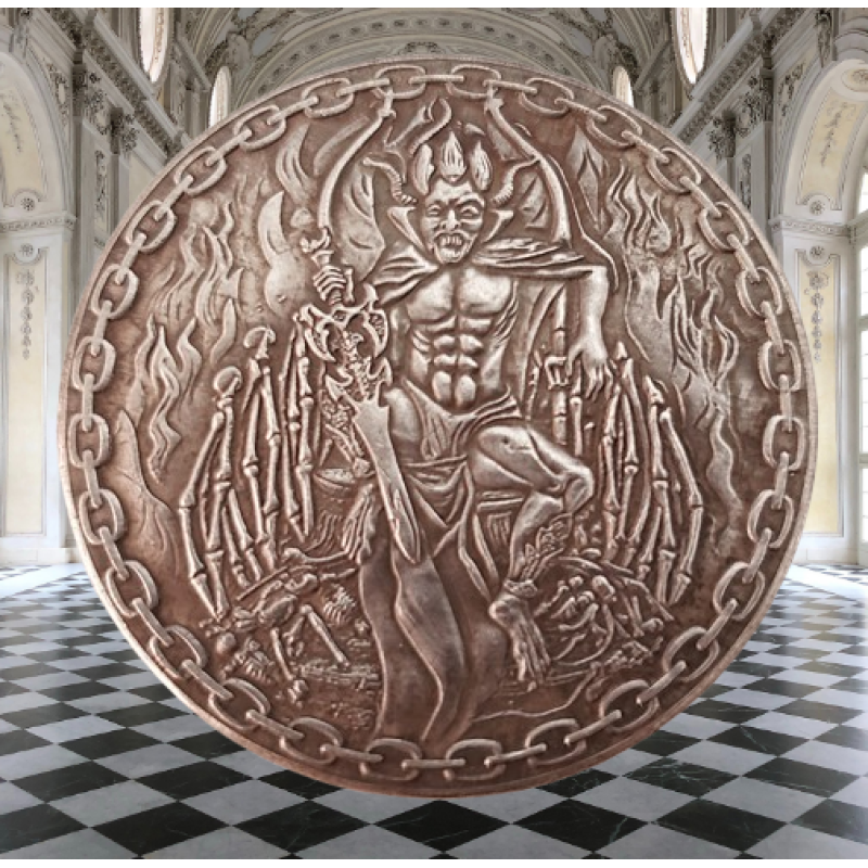 Сувенір монета долар США “Сатана на троні“. Hobo Coin American Morgan