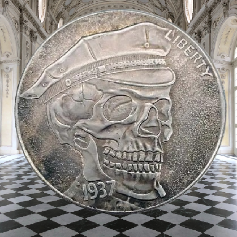 Сувенір монета долар США OF8198 “Таксист“. Hobo Coin American Morgan