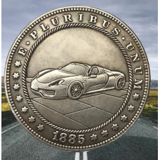 Сувенір монета долар СШАang 1885г “Спортивний Автомобіль“. Hobo Coin American Morgan