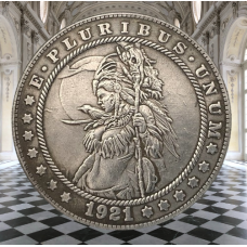Сувенір монета долар США 1921р “Шаман“. Hobo Coin American Morgan