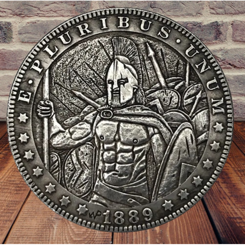 Сувенір монета долар СШАang 1889г “Спартанці“. Hobo Coin American Morgan