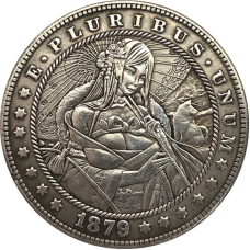 Сувенір монета долар США OF168 “Гейша“. Hobo Coin American Morgan