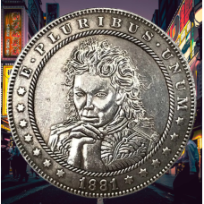 Сувенір монета долар СШАang 1881г “Майкл Джексон“. Hobo Coin American Morgan