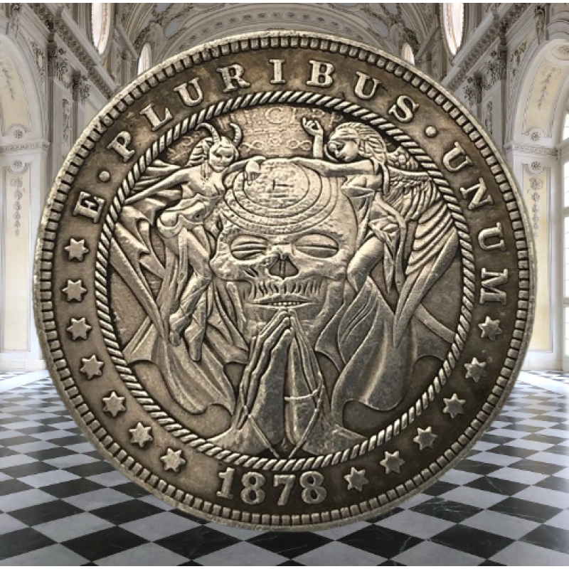 Сувенір монета долар США 1878р “Помолися“. Hobo Coin American Morgan