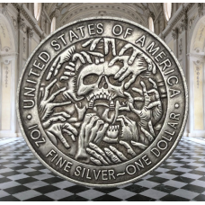 Сувенір монета долар СШАang “Розриваюсь на частини“. Hobo Coin American Morgan