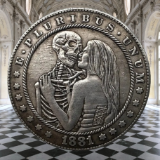 Сувенір монета долар СШАang 1881г “Твоя на повіки“. Hobo Coin American Morgan