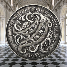 Сувенір монета долар США 1921р “Сім“я“. Hobo Coin American Morgan