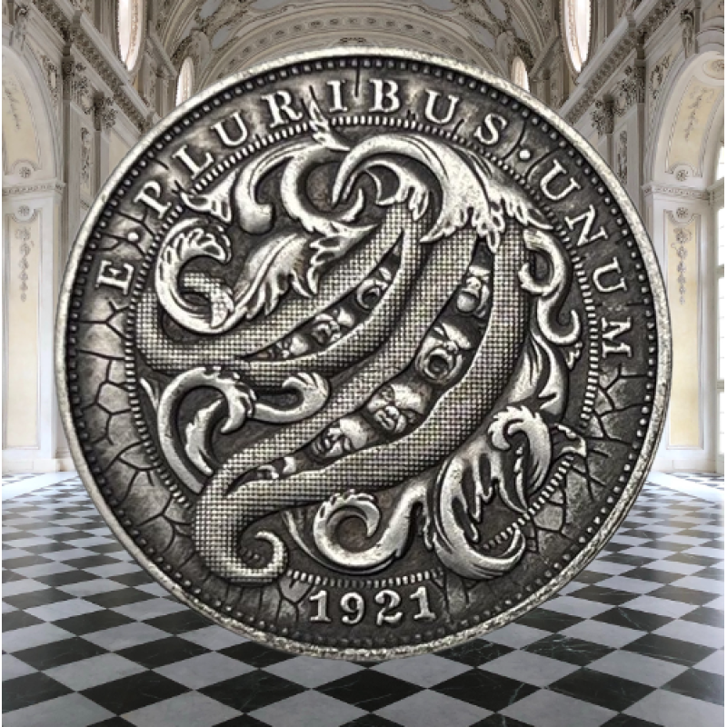 Сувенір монета долар США 1921р “Сім“я“. Hobo Coin American Morgan