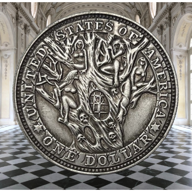 Сувенір монета долар США “Дерево душ“. Hobo Coin American Morgan