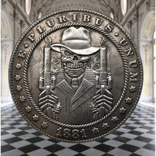 Сувенір монета долар СШАang 1881г “Гангстер два дула“. Hobo Coin American Morgan