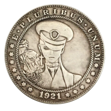 Сувенір монета долар США Банк 1921г “Дівчина в погонах“. Hobo Coin American Morgan