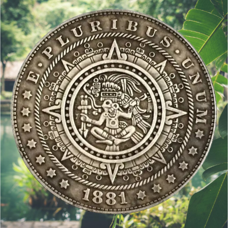 Сувенір монета долар СШАang 1881г “Майже, як у Мая“. Hobo Coin American Morgan