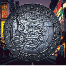 Сувенір монета долар СШАang 1878г “Джокер“. Hobo Coin American Morgan