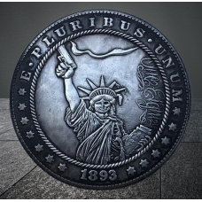 Сувенір монета долар СШАang 1893г “Свобода з пістолетом“. Hobo Coin American Morgan