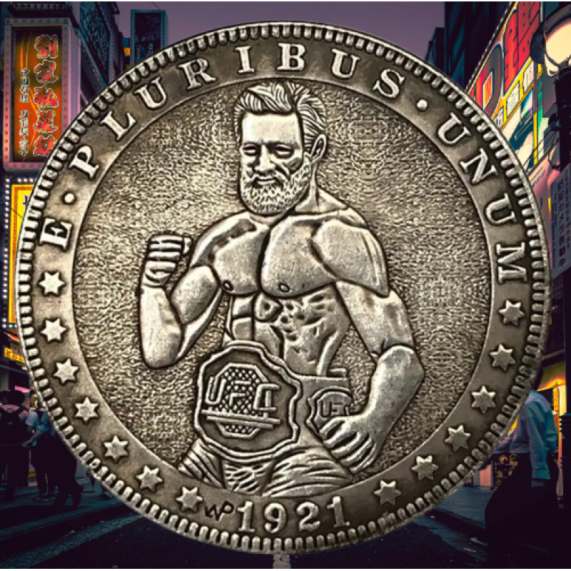 Сувенір монета долар США 1921 р. “Конор Макгрегор UFC“. Hobo Coin American Morgan