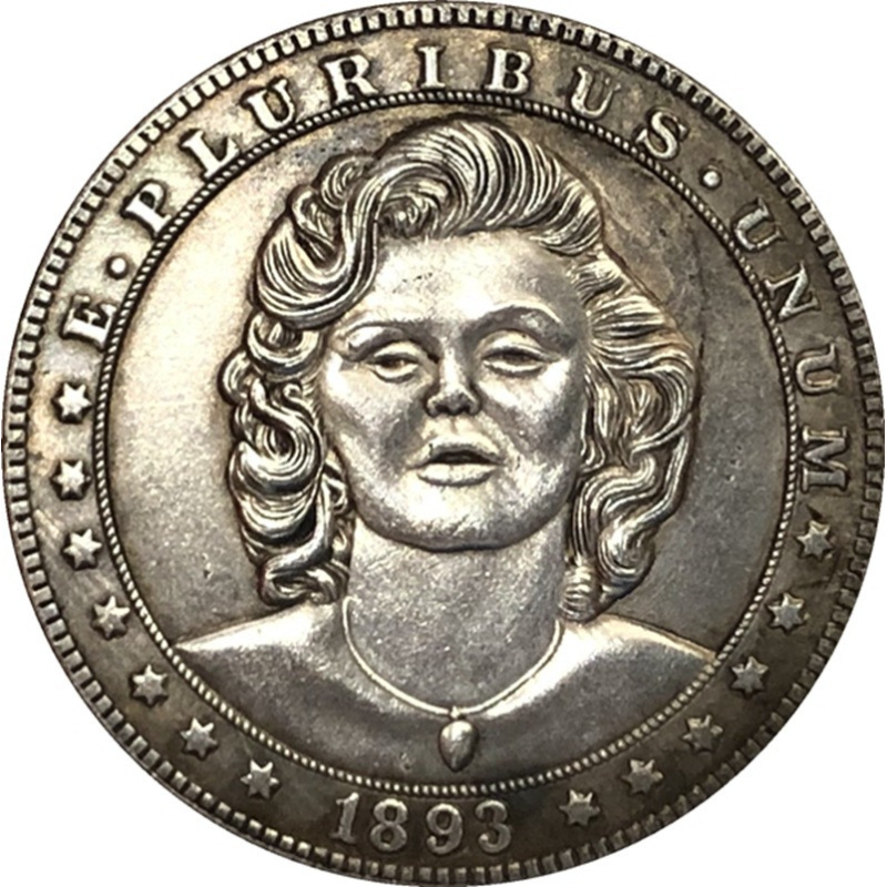 Сувенір монета долар СШАang 1893г “Жінка“. Hobo Coin American Morgan