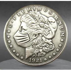 Сувенір монета долар США Банк 1921г “Голова Свободи в масці“. Hobo Coin American Morgan