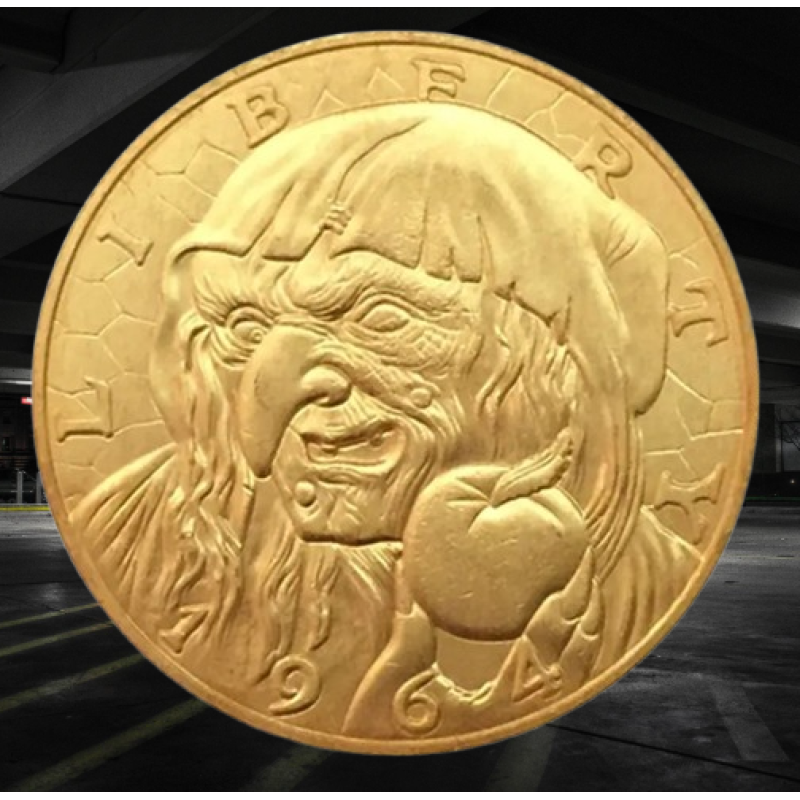 Сувенір монета 50 цент 1964г США “Відьма“. 1/2 DOLLARS Hobo Coin American Morgan