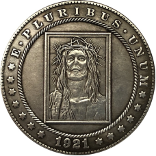 Сувенір монета долар США Банк 1921 р. “хрест у терновому вінку“. Hobo Coin American Morgan
