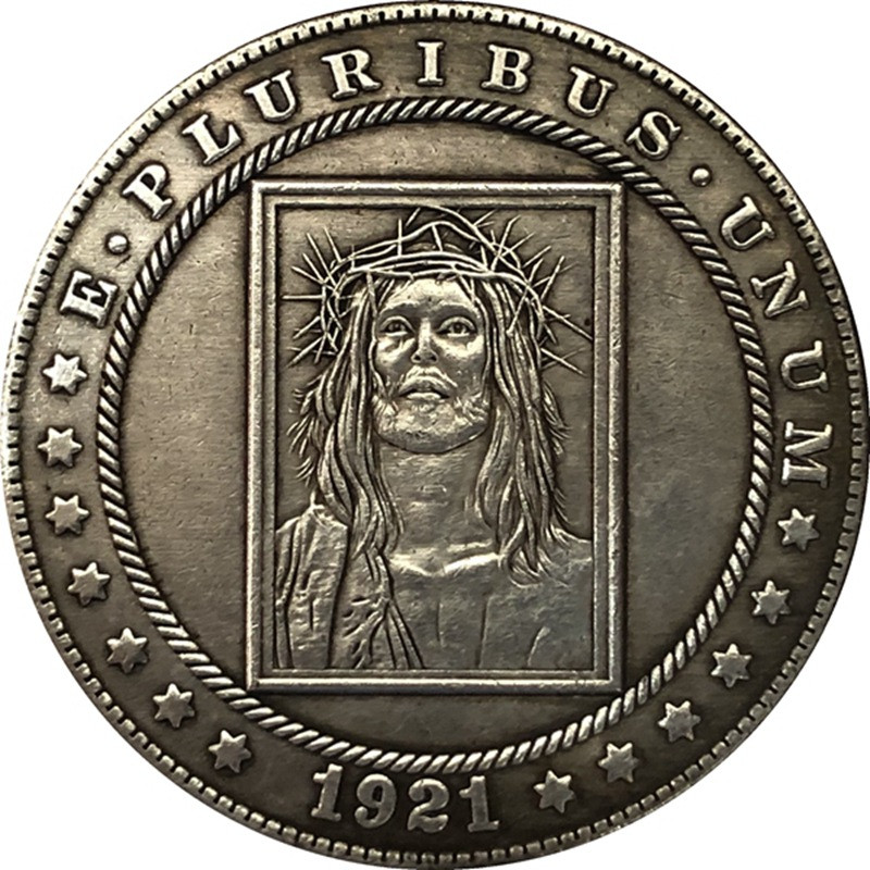 Сувенір монета долар США Банк 1921 р. “хрест у терновому вінку“. Hobo Coin American Morgan