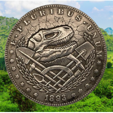 Сувенір монета долар США 1893 р “Парк Юрського періоду“. Hobo Coin American Morgan
