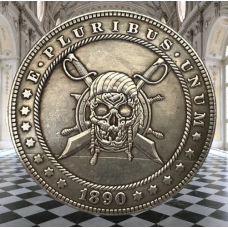 Сувенір еротична монета долар СШАang 1890 г “Чере Череп каблуках“. Hobo Coin American Morgan