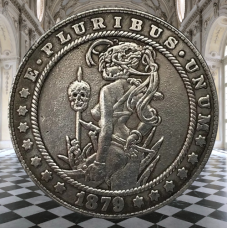 Сувенір монета долар США 1879р Жінка Амазонка. Hobo Coin American Morgan