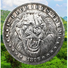 Сувенір монета долар США 1895р. “Лев“. Hobo Coin American Morgan