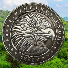 Сувенір монета долар США 1881 р. Фермаха “Орел“. Hobo Coin American Morgan