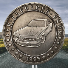 Сувенір монета долар СШАang 1895 г “Автомобіль БМВ“. Hobo Coin American Morgan