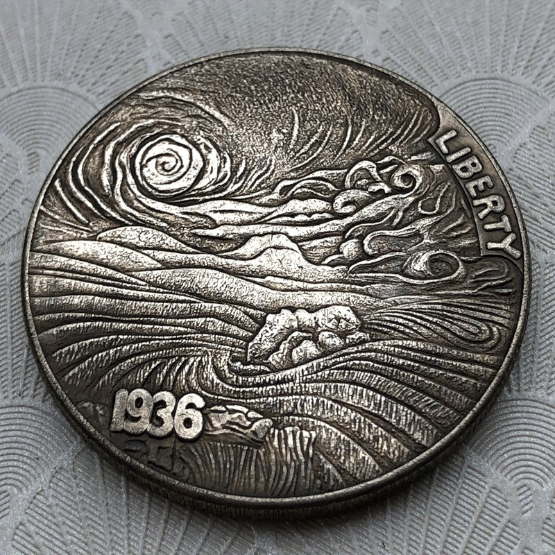 Сувенір монета долар США Банка 1936 р. “Пустельний пейзаж“. Hobo Coin American Morgan