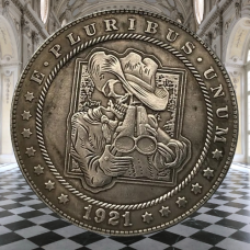 Сувенір монета долар США Банк 1921 р. “Друговий постріл“. Hobo Coin American Morgan