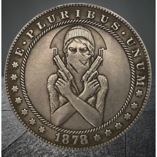 Сувенір монета долар СШАang 1878г “Два дула“. Hobo Coin American Morgan
