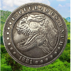 Сувенір монета долар СШАang 1881г “Тиранозавр Рекс“. Hobo Coin American Morgan