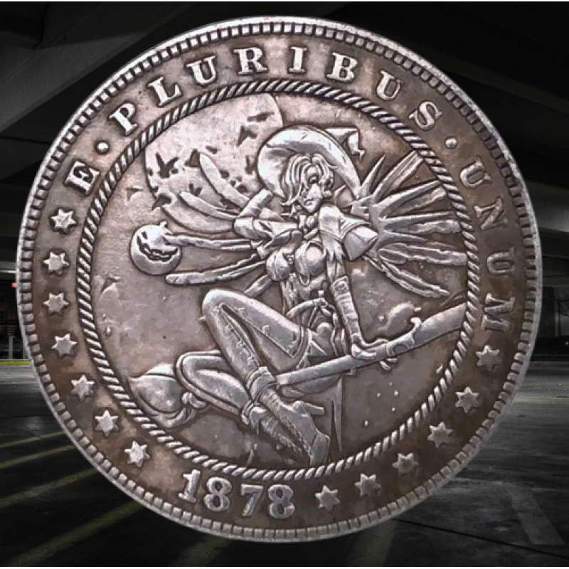 Сувенір монета долар СШАang 1878г “Фея й Гелловін“. Hobo Coin American Morgan
