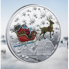 Монета сувенір Merry Christmas сильвер “Щасливого Різдва!“ подарунок на Новий рік