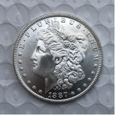 Сувенір монета 1 силвер дол США 1887г, American Dollar