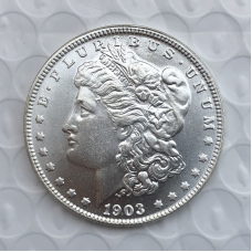 Сувенір монета 1 силвер дол США 1903 г, American Dollar