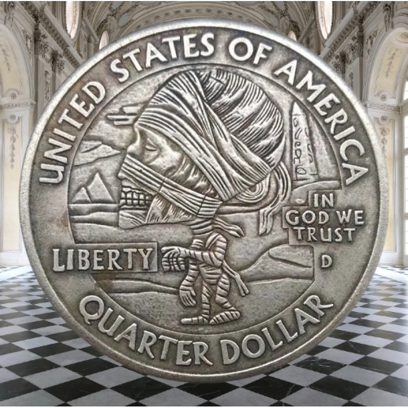 Сувенір монета долар США “Мумія“. Hobo Coin American Morgan
