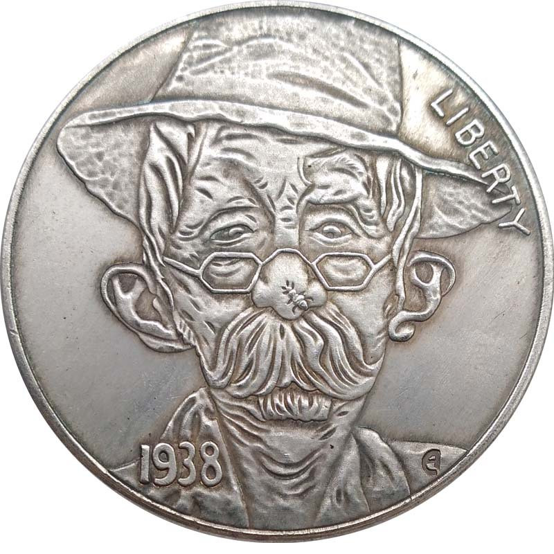 Сувенір монета долар США 1938 р. “Муха на носі“. Hobo Coin American Morgan