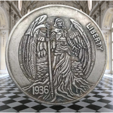 Сувенір монета долар США 1936 г “Крилатий“. Hobo Coin American Morgan