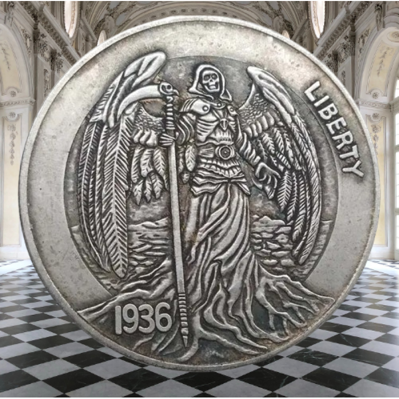 Сувенір монета долар США 1936 г “Крилатий“. Hobo Coin American Morgan