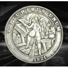 Сувенір монета 1 долар Банка США 1921г, “Навчи мене літати“. Hobo Coin American