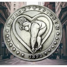 Сувенір монета 1 долар 1893г. США, “Ти Моє серце“. Hobo Coin American