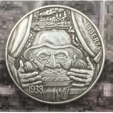 Сувенір монета 1 долар Банка США 1938г, “Старий пекар“. Hobo Coin American